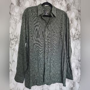Vintage J Ferrar Rayon Longsleeve Button Down Soft Dress Shirt